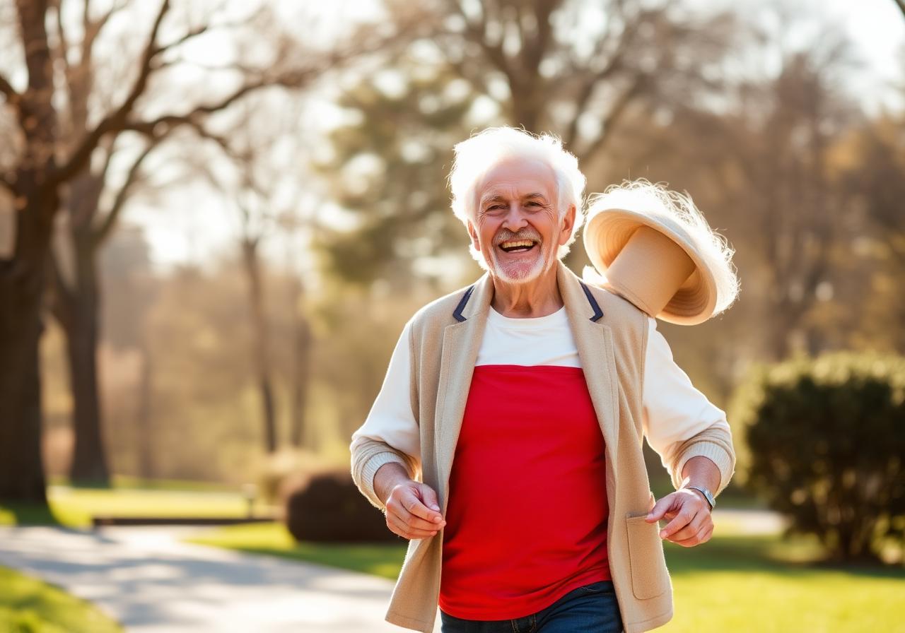Active senior enjoying outdoor lifestyle